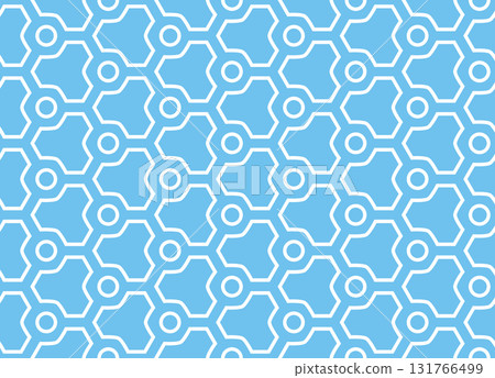 Abstract geometric pattern. A seamless vector background. White and blue ornament. Graphic modern pattern. Simple lattice graphic design Abstract geometric pattern. A seamless vector background. White and blue ornament. Graphic modern pattern. Simple lattice graphic design 131766499