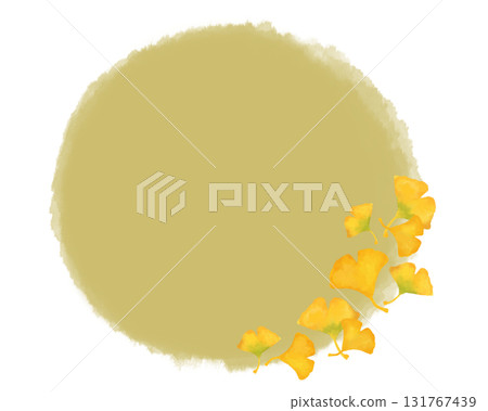 Watercolor-style ginkgo illustration autumn frame and speech bubble material | Natural design that gives you a taste of Japanese autumn Watercolor-style ginkgo illustration autumn frame and speech bubble material | Natural design that gives you a taste of Japanese autumn 131767439