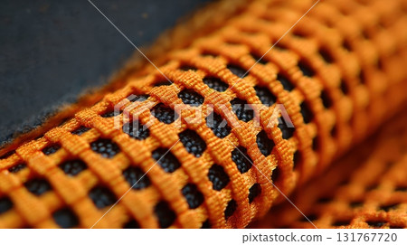 Fabric Ripstop Nylon Texture, Structured Grid Patterns for Durable Textile Strength 131767720