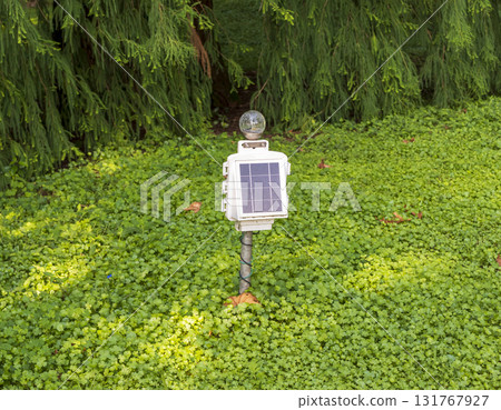 Solar battery for the operation of lighting in the park eco friendly renewable resources concept Solar battery for the operation of lighting in the park eco friendly renewable resources concept 131767927