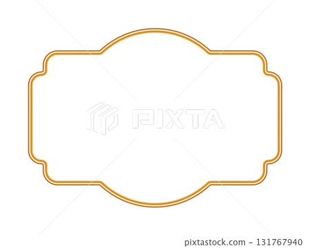 Luxury golden 3d frame, shiny realistic ornamental vignette. Islamic traditional border, Indian decorative element, morocco shapes. Vector illustration for certificates, stamps, labels, badges Luxury golden 3d frame, shiny realistic ornamental vignette. Islamic traditional border, Indian decorative element, morocco shapes. Vector illustration for certificates, stamps, labels, badges 131767940