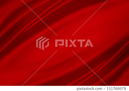 Vibrant scarlet satin with glossy folds and generous copy space. Luxury festive background for Christmas, branding and product design. Vibrant scarlet satin with glossy folds and generous copy space. Luxury festive background for Christmas, branding and product design. 131768079