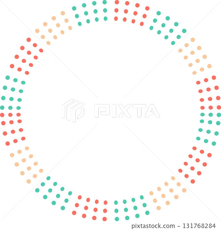 Doodle frame for text. Modern Art graphics for hipsters. Colorful stylish geometric empty frame 131768284