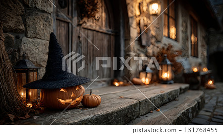 lanterns, halloween, pumpkin 131768455