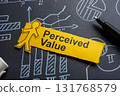 Perceived value and charts. Customer perception. 131768579