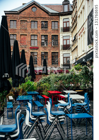 Ghent, Belgium - October 3, 2025 - Autumn day in Historical center of Ghent 131768695