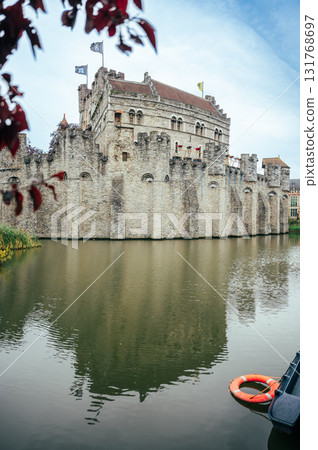 Ghent, Belgium - October 3, 2025 - Autumn day in Historical center of Ghent Ghent, Belgium - October 3, 2025 - Autumn day in Historical center of Ghent 131768697