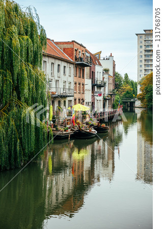 Ghent, Belgium - October 3, 2025 - Autumn day in Historical center of Ghent 131768705
