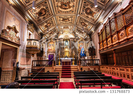 Interior of the Church of mercy, Igreja da Misericordia in Erice 131768873