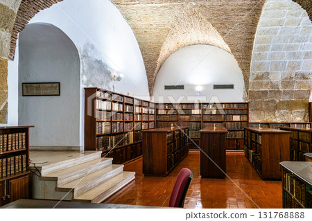 Coimbra, Portugal - Mar 14, 2025: The Johannine Library, Biblioteca Joanina in the University of Coimbra, Portugal 131768888