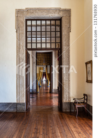 Mafra, Portugal - Apr 11, 2025: Interior of the Mafra National Palace at Mafra, Portugal. 131768930