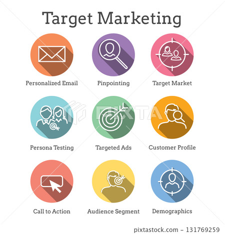 Icon Set for Marketing Strategy - SEO, mobile optimization, brainstorming, social media, data analytics, etc Icon Set for Marketing Strategy - SEO, mobile optimization, brainstorming, social media, data analytics, etc 131769259