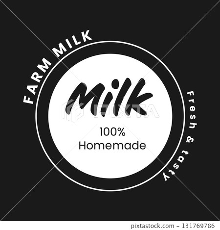 The design highlights fresh, homemade milk from eco-friendly farms, showcasing the importance of sustainable practices. The design highlights fresh, homemade milk from eco-friendly farms, showcasing the importance of sustainable practices. 131769786