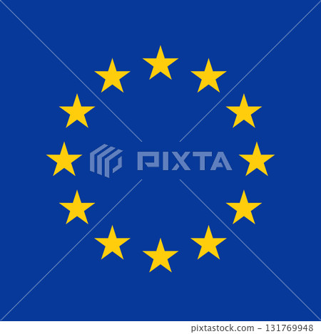 European Union - square flag 131769948
