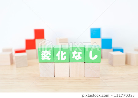 一個綠色方塊表示「無變化」。 131770353