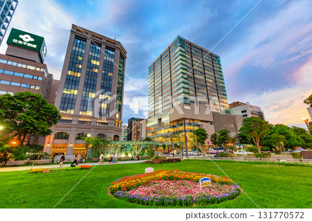 北海道札幌大通公園的夜景 北海道札幌大通公園的夜景 131770572