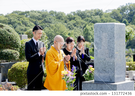 a visit to a grave  131772436