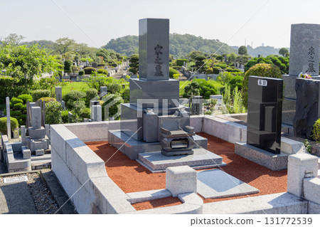 Cemetery, Mausoleum, Graveyard - Examples of Japanese-style graves 131772539