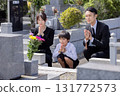 a visit to a grave  131772573