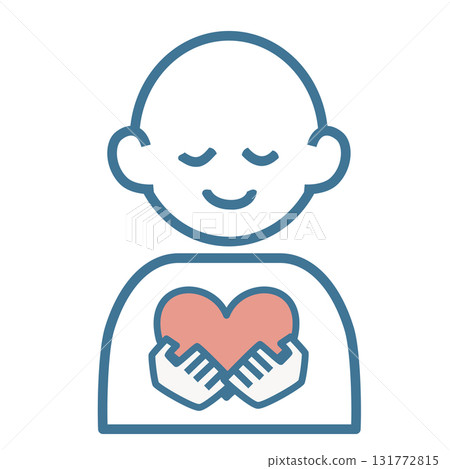 Illustration of peace of mind Illustration of peace of mind 131772815