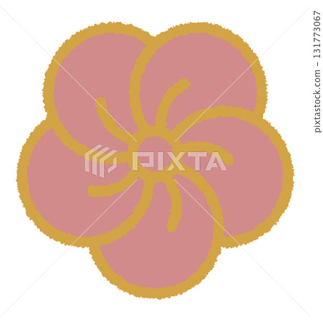 簡單梅花插畫-3-1-pink5 131773067