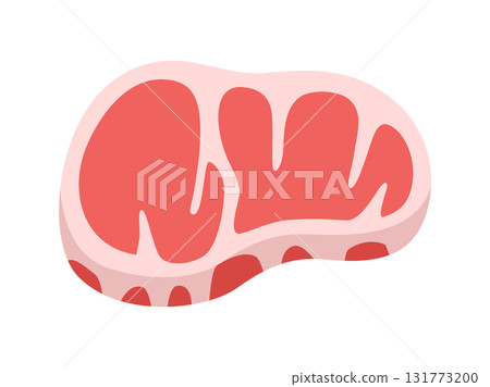 Illustration of raw beef steak meat icon Illustration of raw beef steak meat icon 131773200