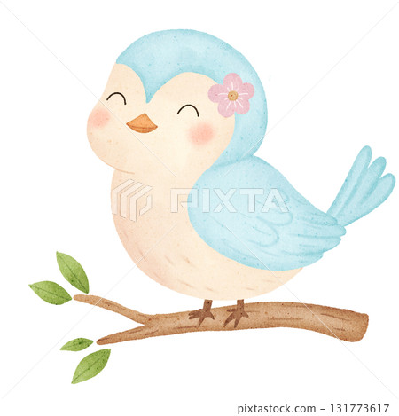 watercolor bird   131773617