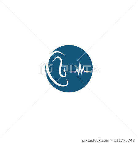 ear hearing logo template vector 131773748