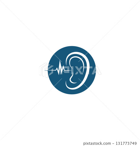 ear hearing logo template vector 131773749