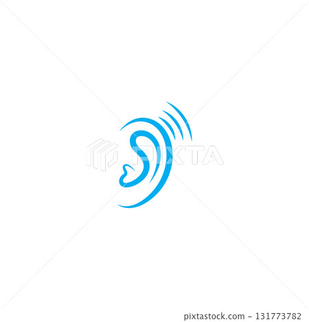 ear hearing logo template vector 131773782