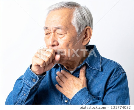 咳嗽的老人3 AI生成的圖像 131774082