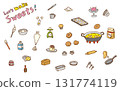 烘焙插圖（彩色） 131774119