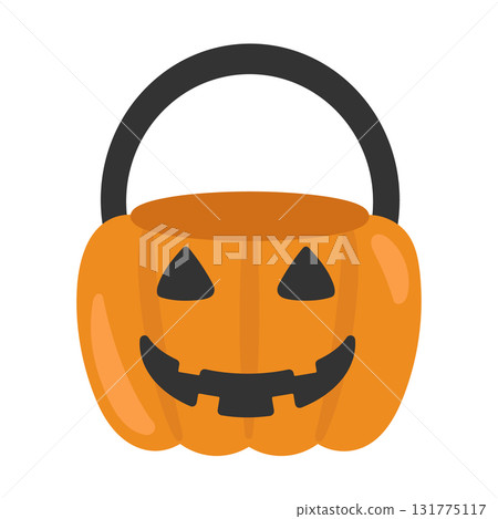 Halloween candy bucket illustration 131775117