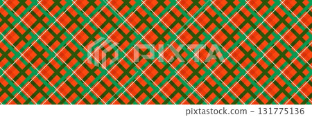 Christmas seamless pattern. Red and green check gingham background. New year tartan texture for gift wrapping paper, present box decoration, fabric, textile swatch. Vector vichy plaid check backdrop Christmas seamless pattern. Red and green check gingham background. New year tartan texture for gift wrapping paper, present box decoration, fabric, textile swatch. Vector vichy plaid check backdrop 131775136