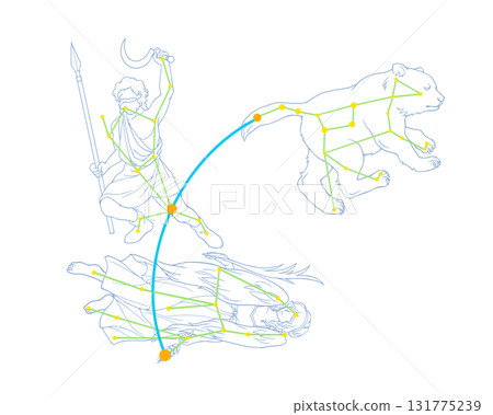 Color line drawing illustration of a large spring curve Color line drawing illustration of a large spring curve 131775239