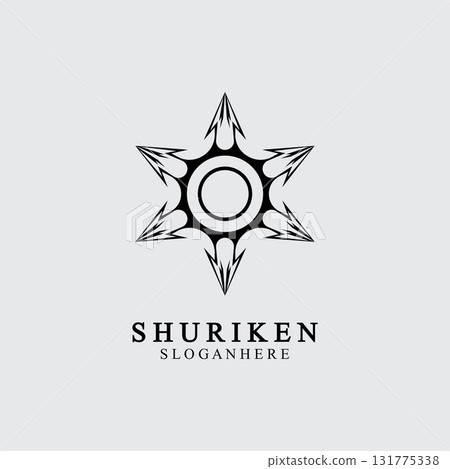 ninja shuriken black solid icon modern design, isolated on white background. flat style for graphic design template. suitable for logo, web, UI, mobile app. vector illustration ninja shuriken black solid icon modern design, isolated on white background. flat style for graphic design template. suitable for logo, web, UI, mobile app. vector illustration 131775338