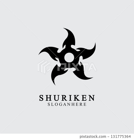 ninja shuriken black solid icon modern design, isolated on white background. flat style for graphic design template. suitable for logo, web, UI, mobile app. vector illustration ninja shuriken black solid icon modern design, isolated on white background. flat style for graphic design template. suitable for logo, web, UI, mobile app. vector illustration 131775364
