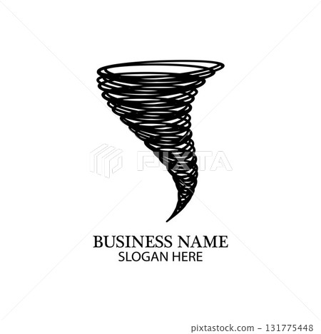 Tornado symbol vector illustration Tornado symbol vector illustration 131775448