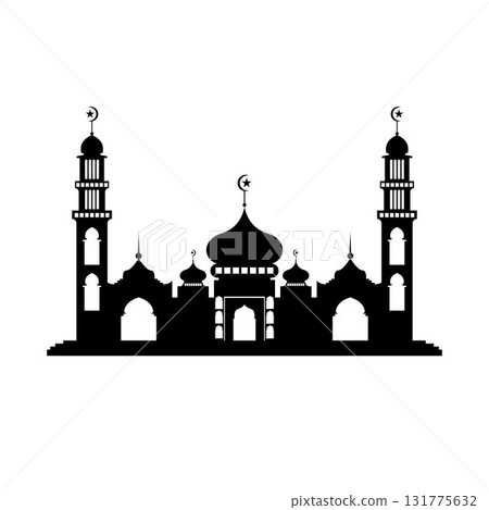 Mosque icon vector Illustration design template 131775632