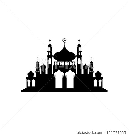 Mosque icon vector Illustration design template Mosque icon vector Illustration design template 131775635