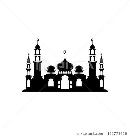 Mosque icon vector Illustration design template Mosque icon vector Illustration design template 131775636