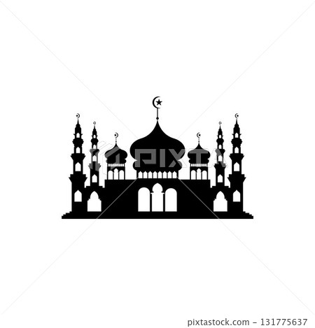 Mosque icon vector Illustration design template Mosque icon vector Illustration design template 131775637