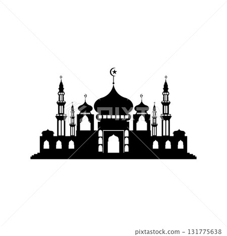 Mosque icon vector Illustration design template Mosque icon vector Illustration design template 131775638