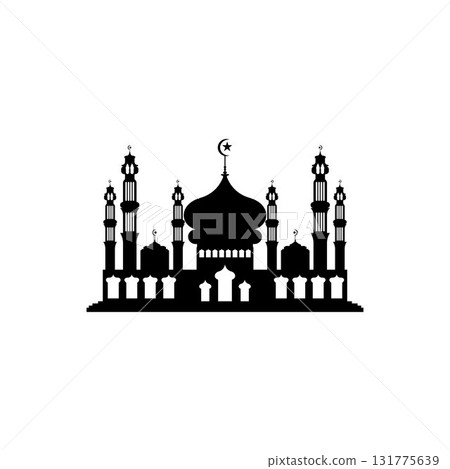 Mosque icon vector Illustration design template Mosque icon vector Illustration design template 131775639