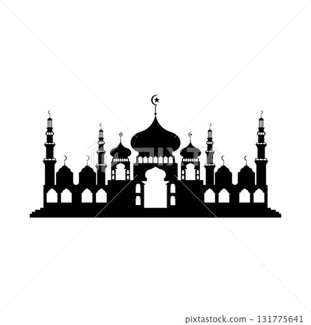 Mosque icon vector Illustration design template Mosque icon vector Illustration design template 131775641