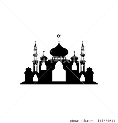Mosque icon vector Illustration design template Mosque icon vector Illustration design template 131775644