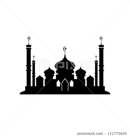 Mosque icon vector Illustration design template Mosque icon vector Illustration design template 131775645