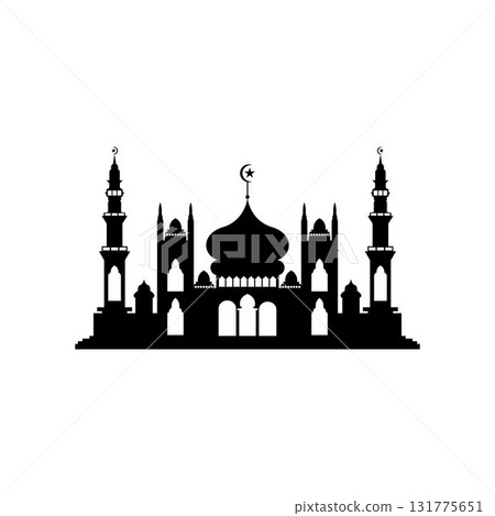 Mosque icon vector Illustration design template 131775651