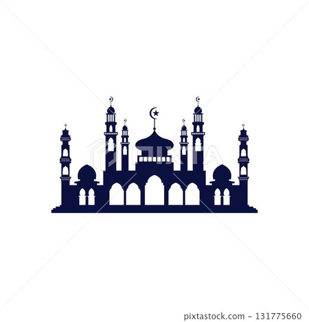 Mosque icon vector Illustration design template Mosque icon vector Illustration design template 131775660