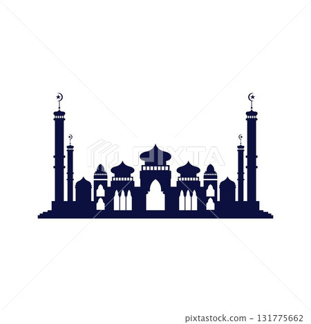 Mosque icon vector Illustration design template 131775662